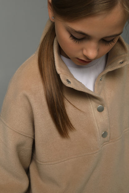 Bluza polarowa NUBI (latte beige)