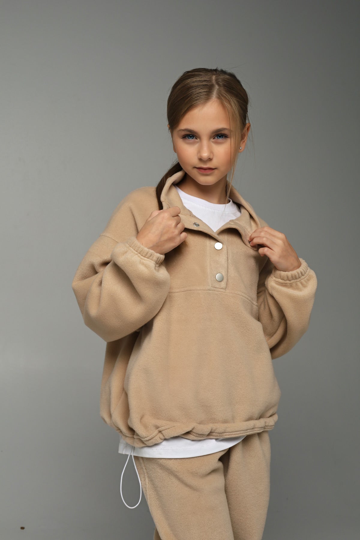 Bluza polarowa NUBI (latte beige)