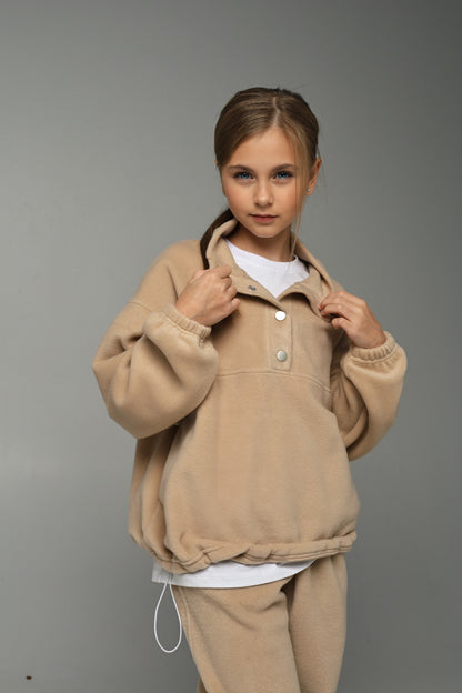 Bluza polarowa NUBI (latte beige)