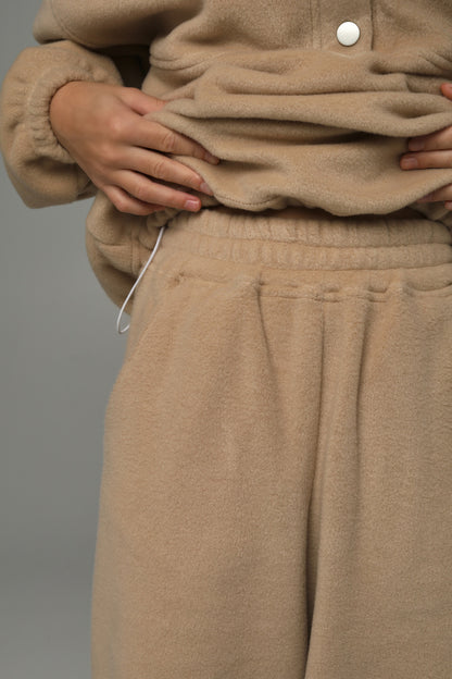 Spodnie polarowe 2w1 NUBI (latte beige)