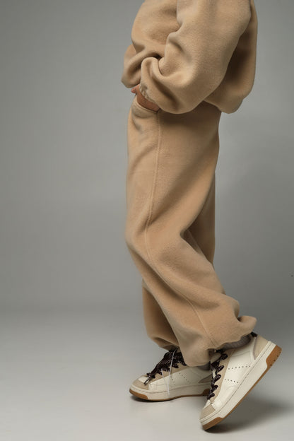 Spodnie polarowe 2w1 NUBI (latte beige)