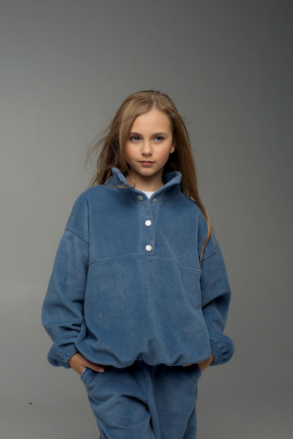 Bluza polarowa NUBI (denim blue)