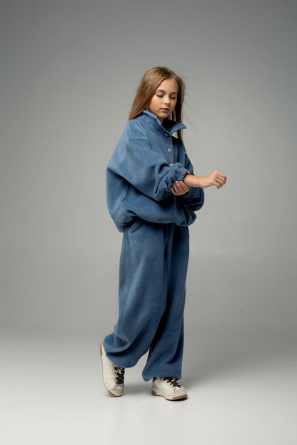 Bluza polarowa NUBI (denim blue)