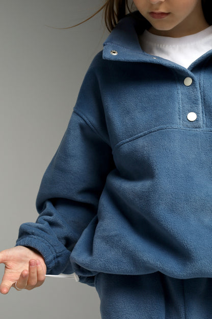 Bluza polarowa NUBI (denim blue)