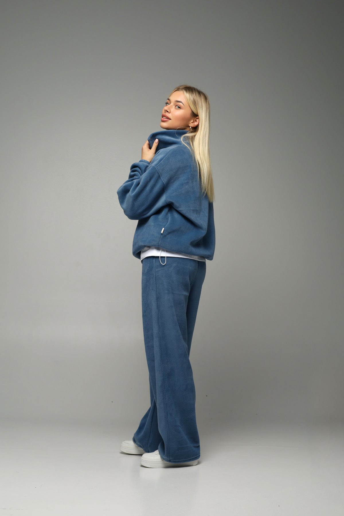 Bluza polarowa NUBI (denim blue)