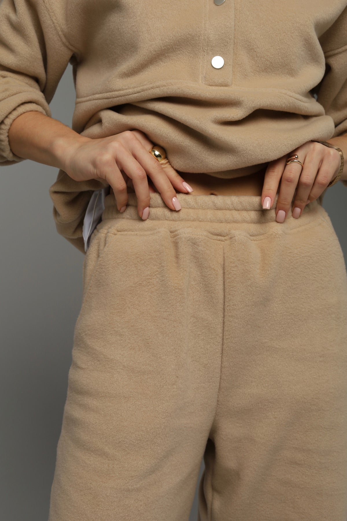 Spodnie polarowe 2w1 NUBI (latte beige)