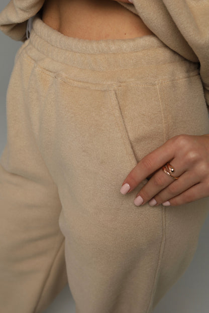 Spodnie polarowe 2w1 NUBI (latte beige)