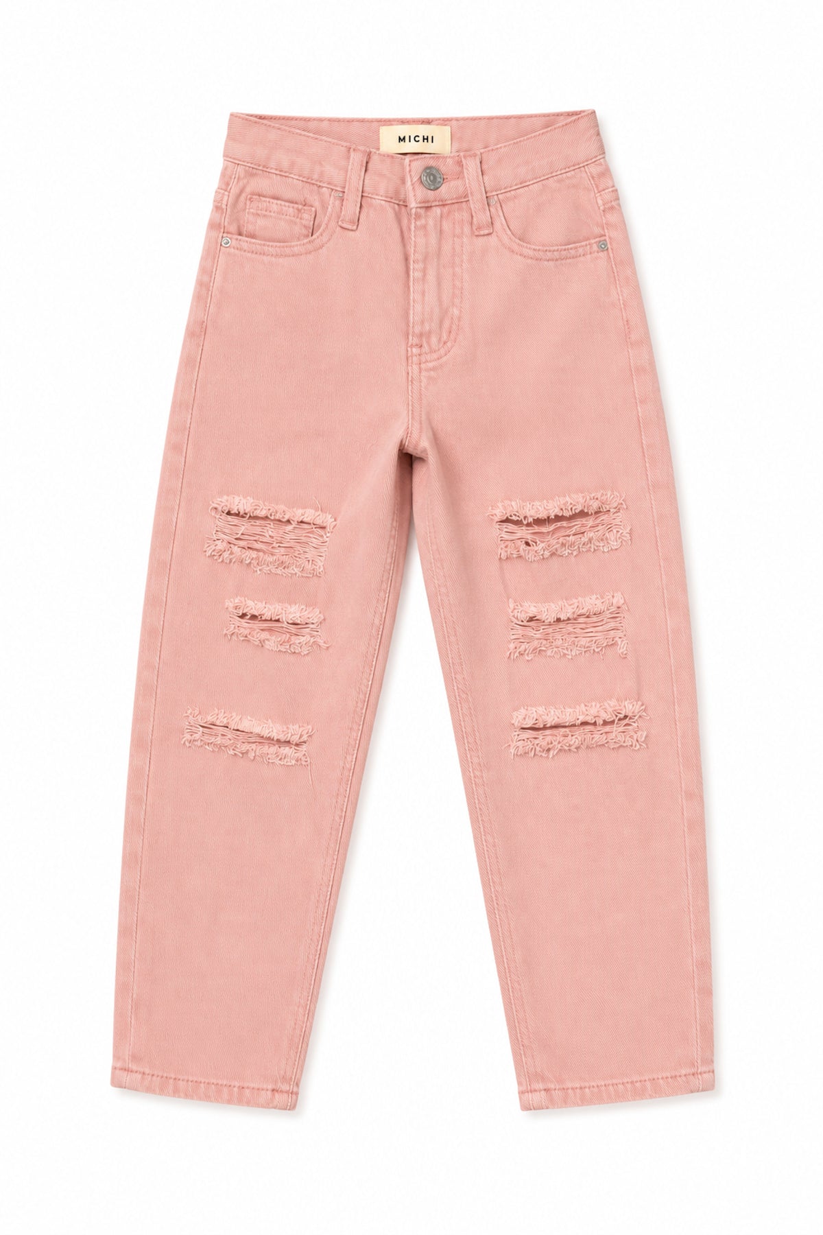 Jeans Banana Fit (pudrowy róż)