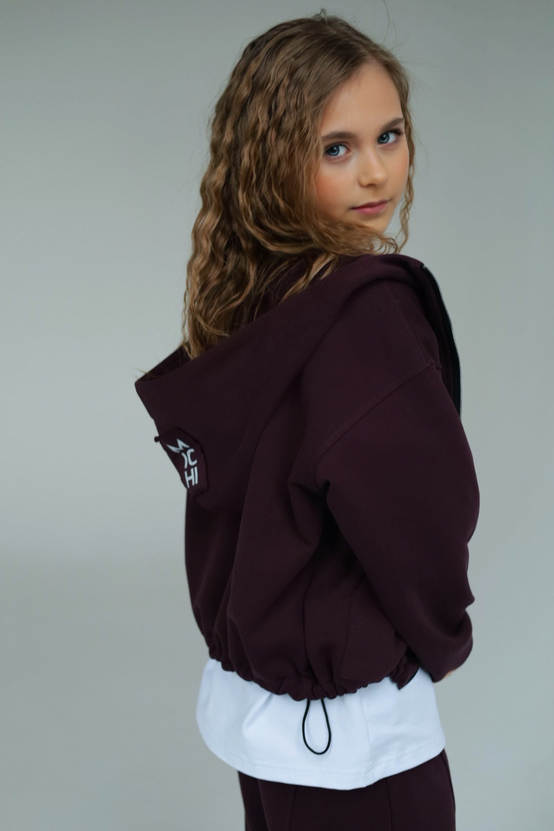 Bluza zapinana MICHI PLUM (ciemna śliwka)