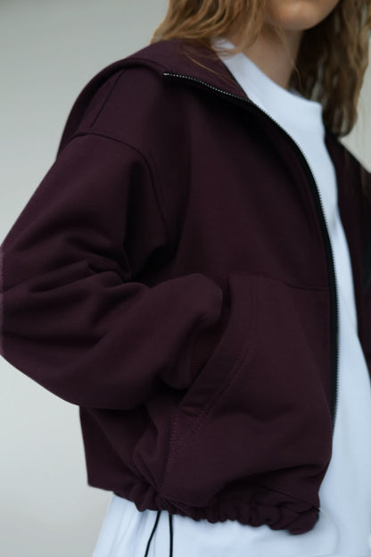 Bluza zapinana MICHI PLUM (ciemna śliwka)