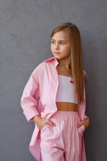 Koszula MICHI (różowe paski)