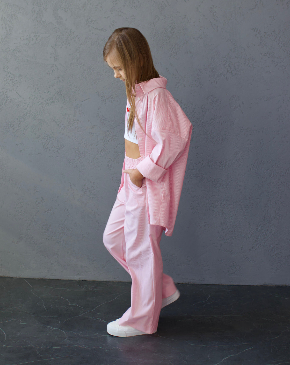 Koszula MICHI (różowe paski)