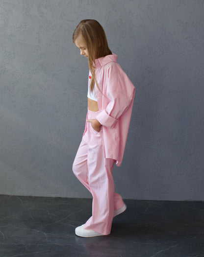 Koszula MICHI (różowe paski)