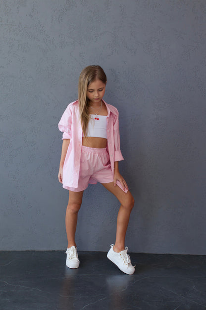 Koszula MICHI (różowe paski)