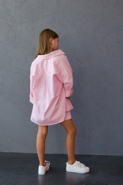 Koszula MICHI (różowe paski)