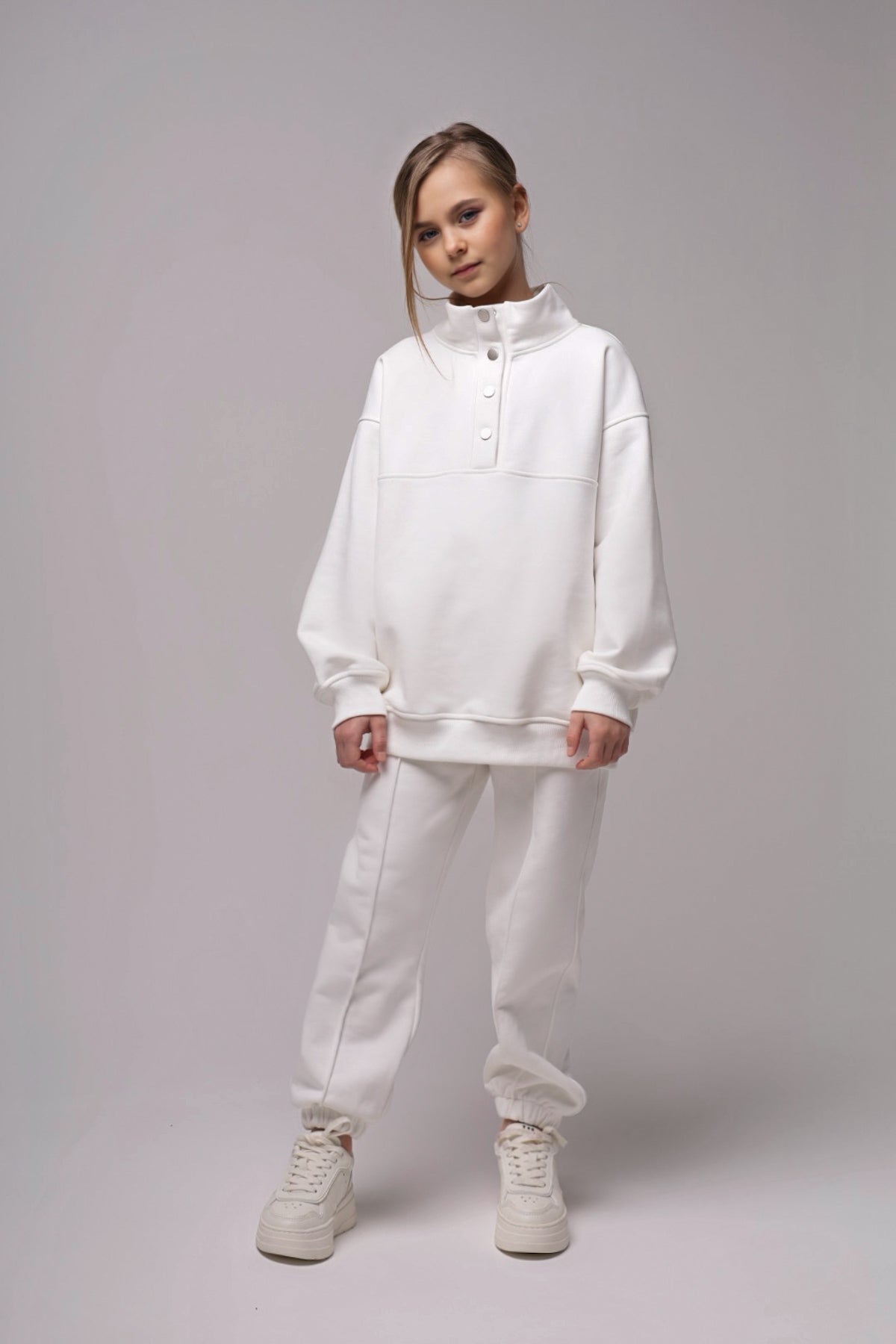 Bluza polo White Line  (oversize, wydłużony fason)