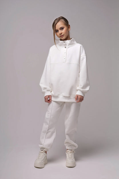 Bluza polo White Line  (oversize, wydłużony fason)