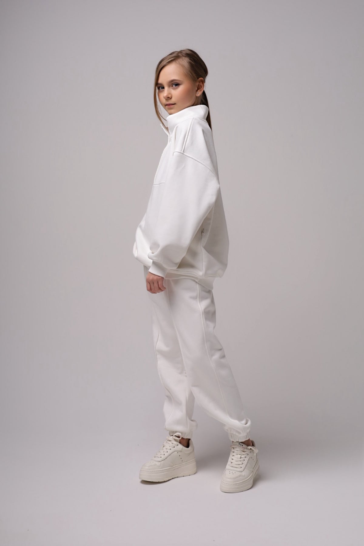 Bluza polo White Line  (oversize, wydłużony fason)