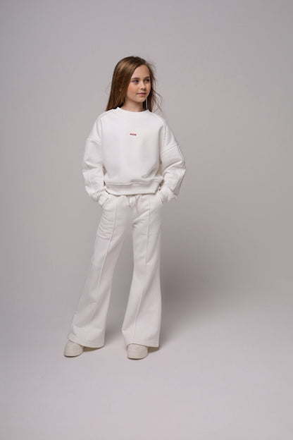 Rozszerzane spodnie WHITE LINE