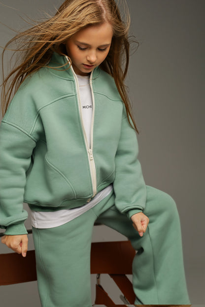 Bluza FREY ZIP (Laurel Green)