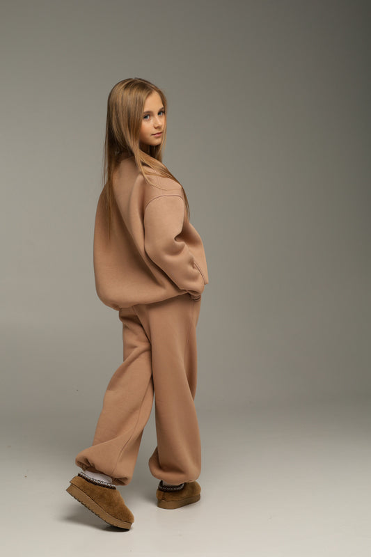 Palazzo-joggery SOFY 2w1 (cappuccino)