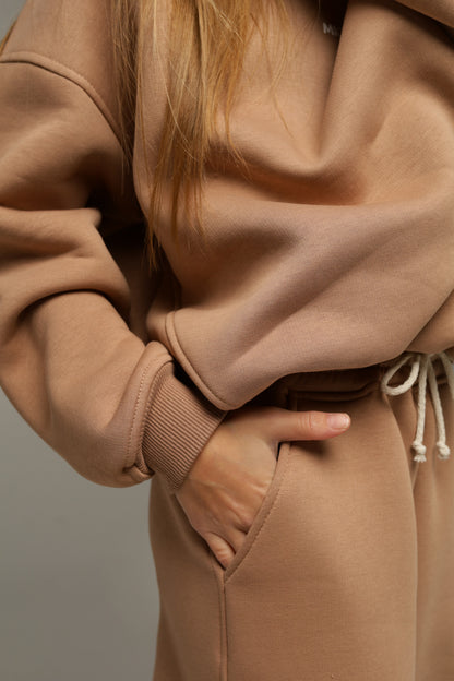 Rozszerzane spodnie MICHI (cappuccino)