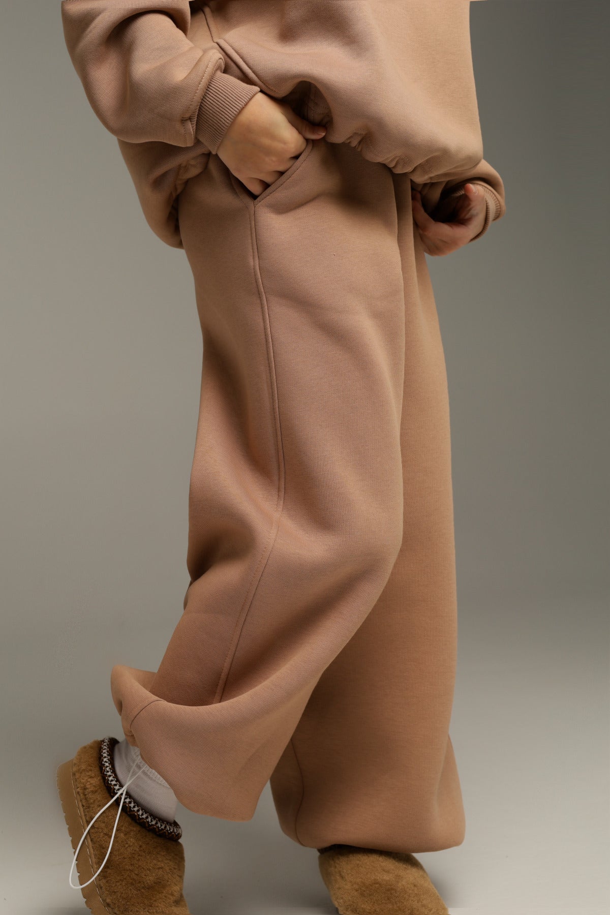 Palazzo-joggery SOFY 2w1 (cappuccino)