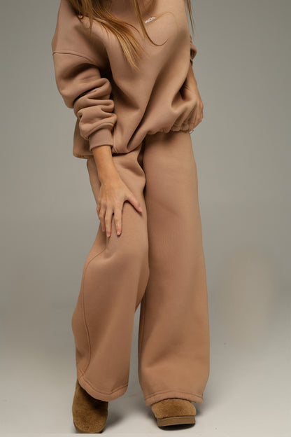 Palazzo-joggery SOFY 2w1 (cappuccino)