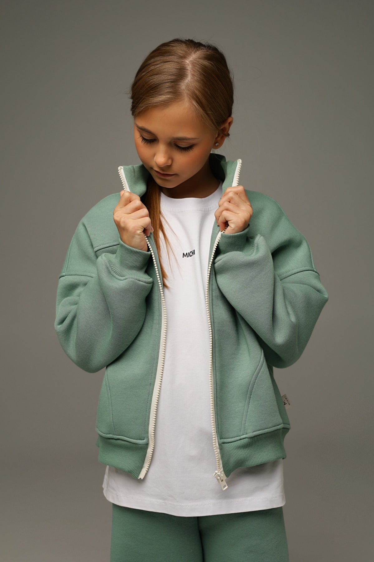 Bluza FREY ZIP (Laurel Green)