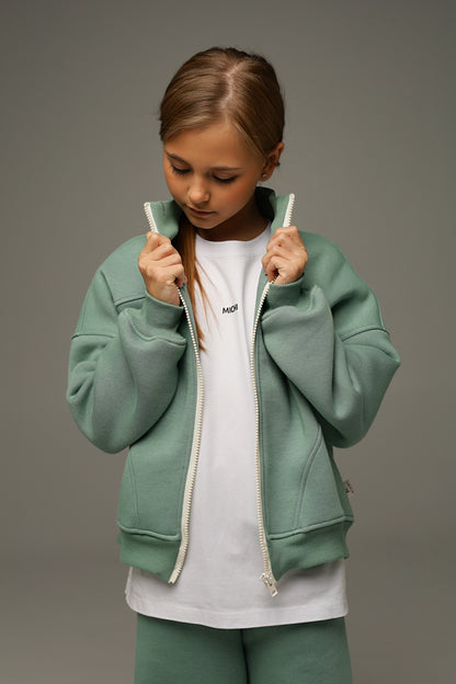 Bluza FREY ZIP (Laurel Green)