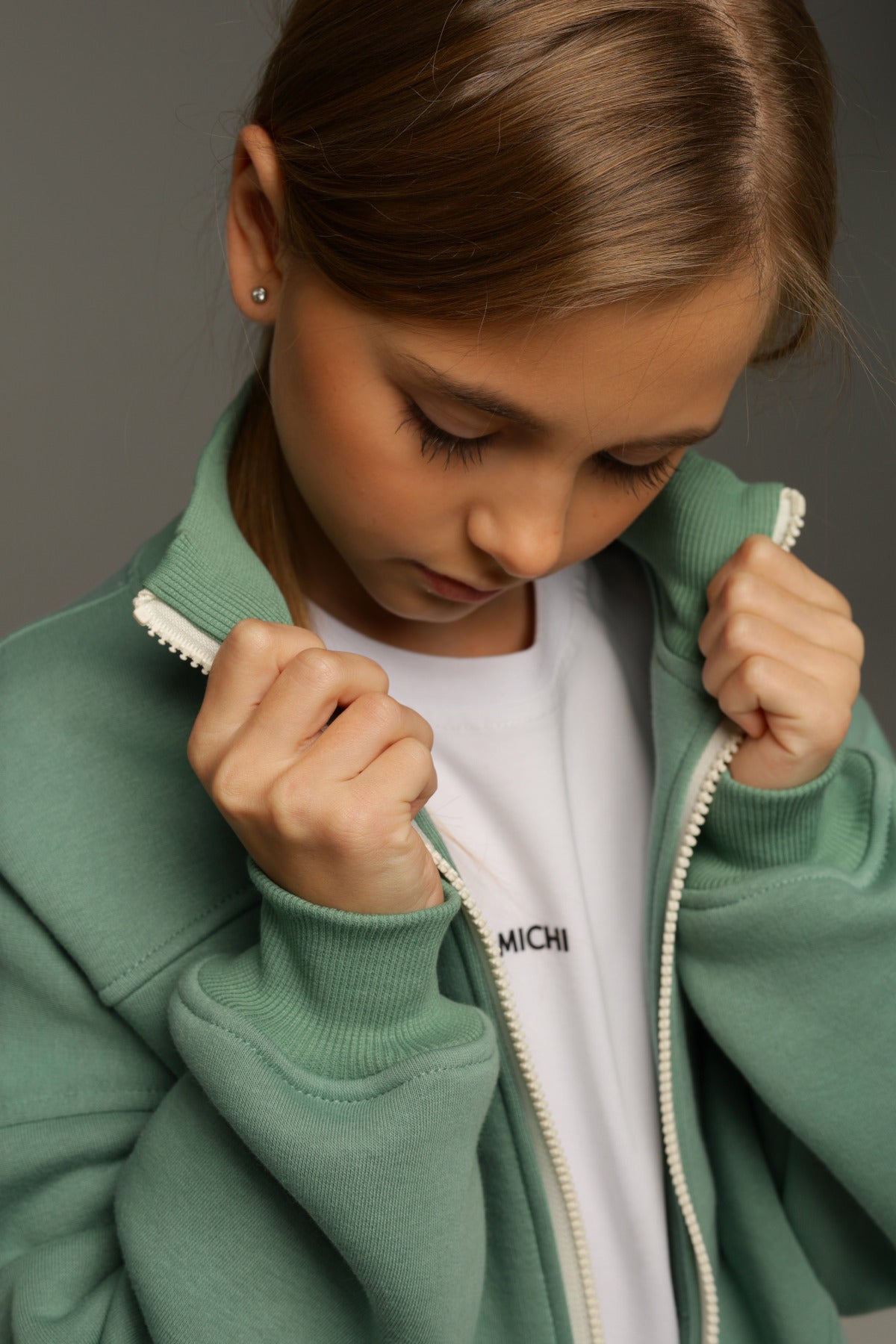 Bluza FREY ZIP (Laurel Green)