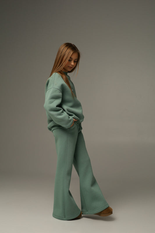 Rozszerzane spodnie NORI (Laurel Green)