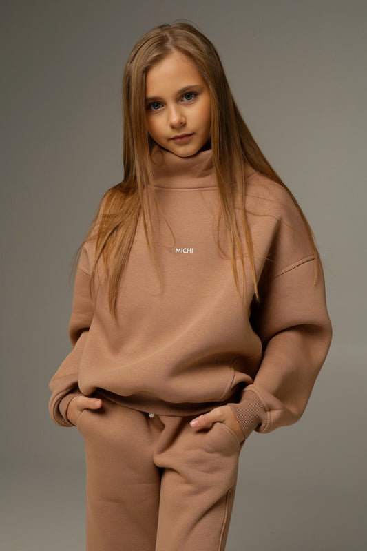 Bluza MICHI z golfem (cappuccino)