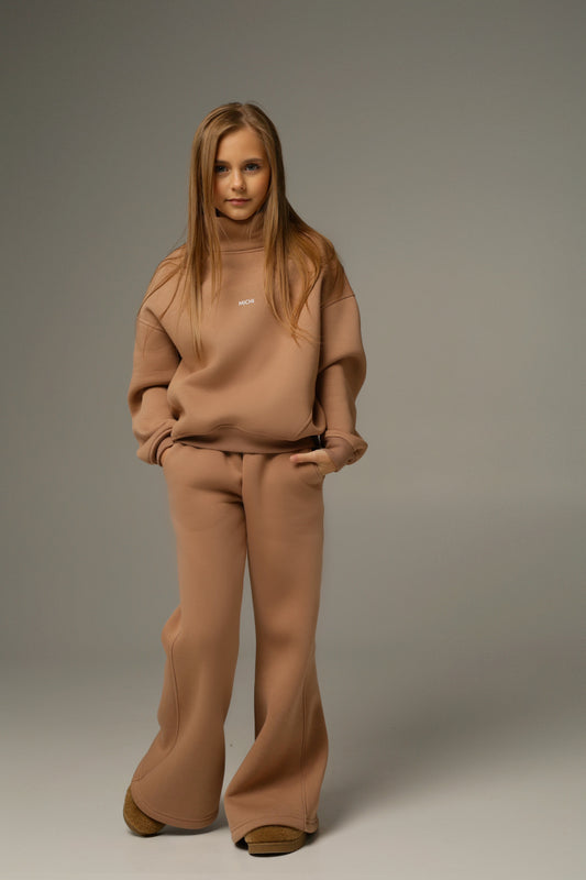 Rozszerzane spodnie MICHI (cappuccino)