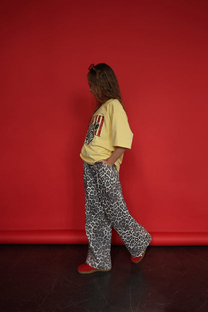 T-shirt SAVANNA (oversize kolor bananowy)