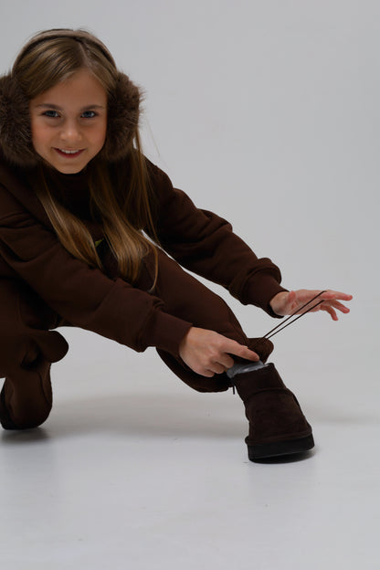 Dzwony oraz joggery (chocolate) miś od spodu