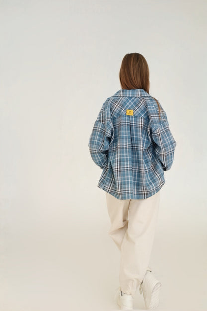 Koszula PLAID blue (oversize)