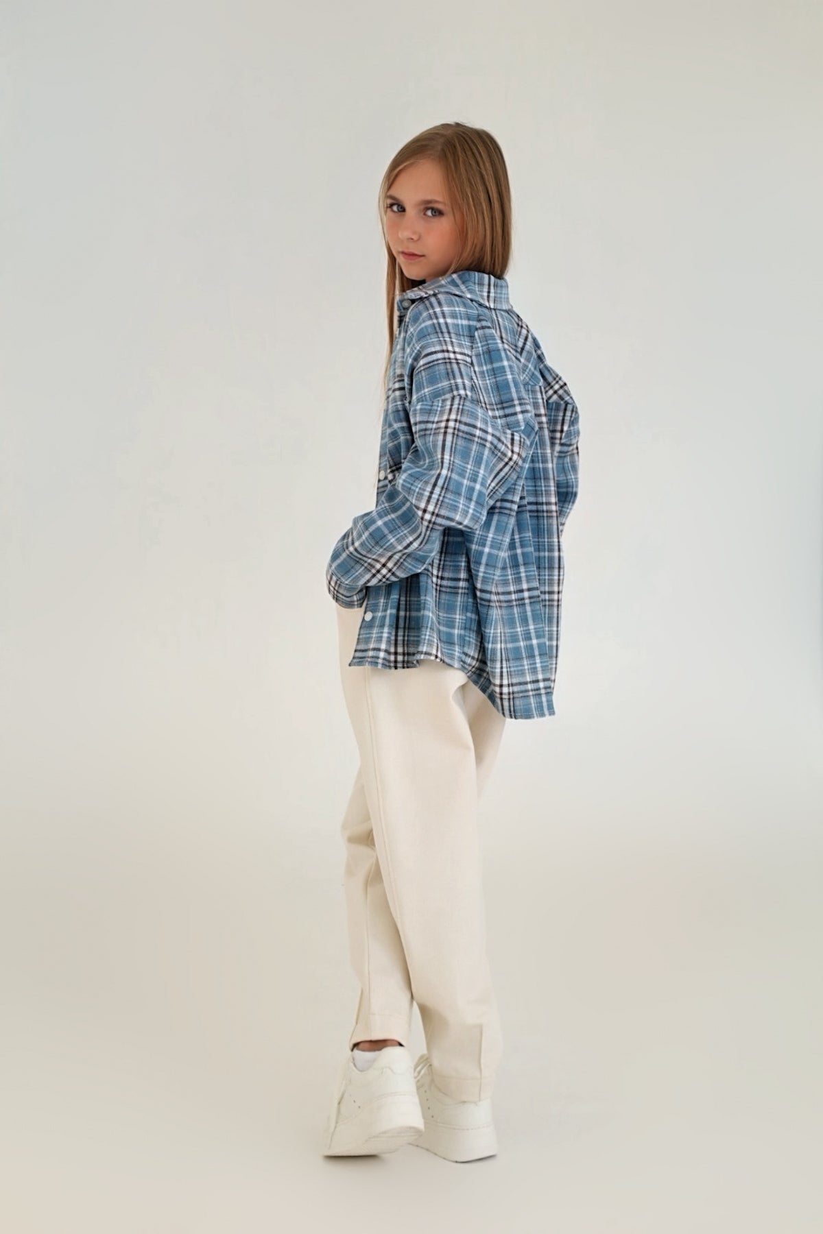 Koszula PLAID blue (oversize)