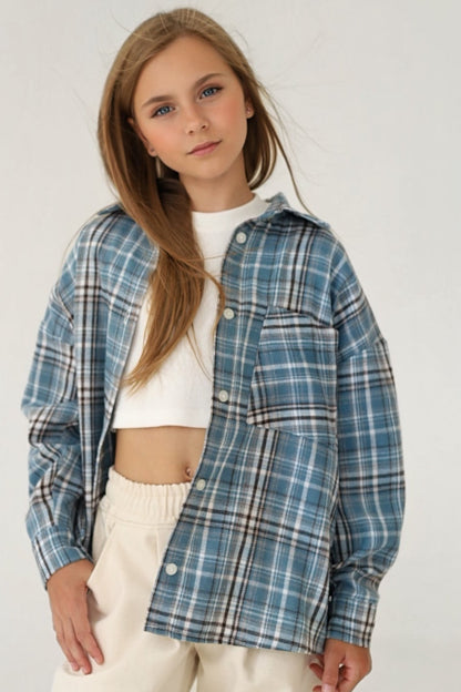 Koszula PLAID blue (oversize)
