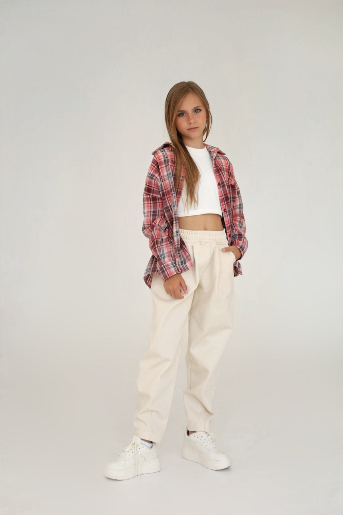 Koszula PLAID berry (oversize)