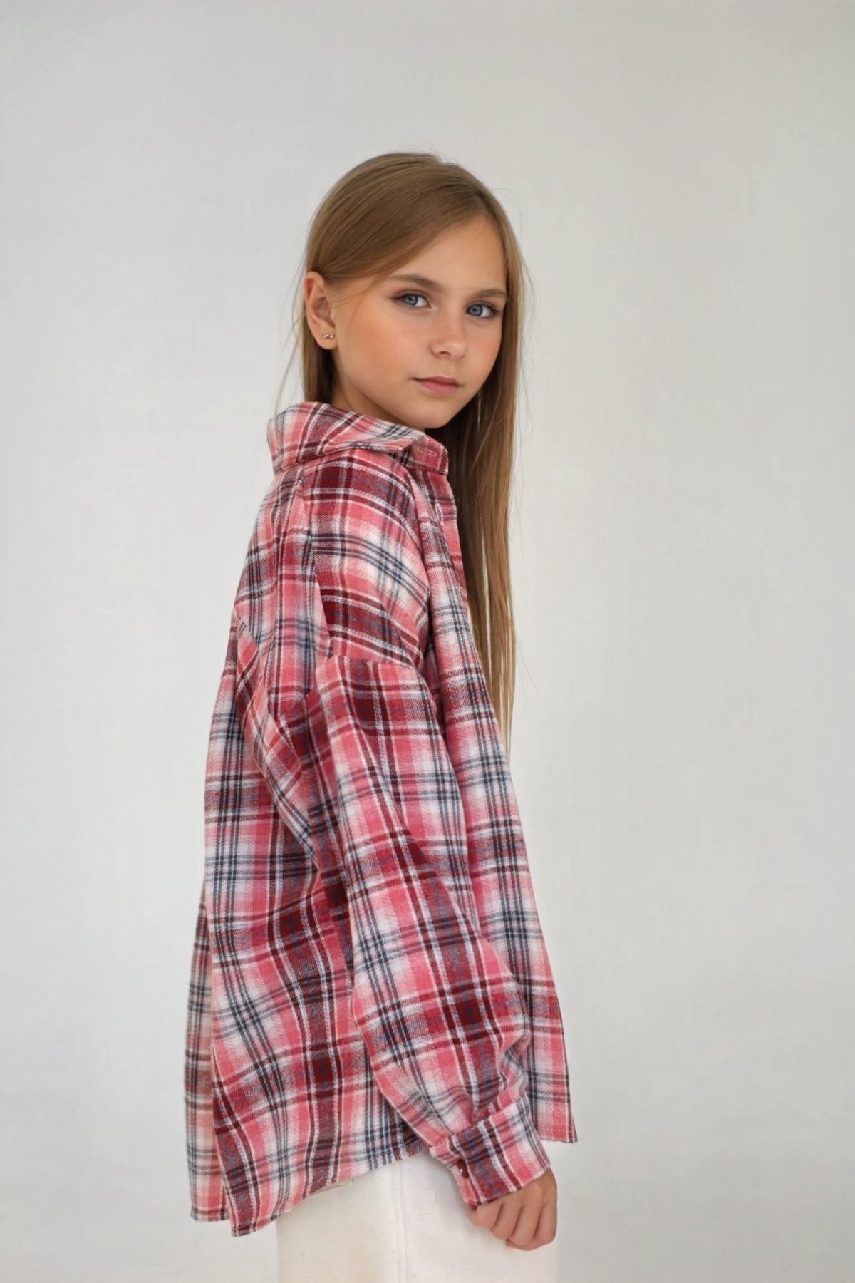 Koszula PLAID berry (oversize)