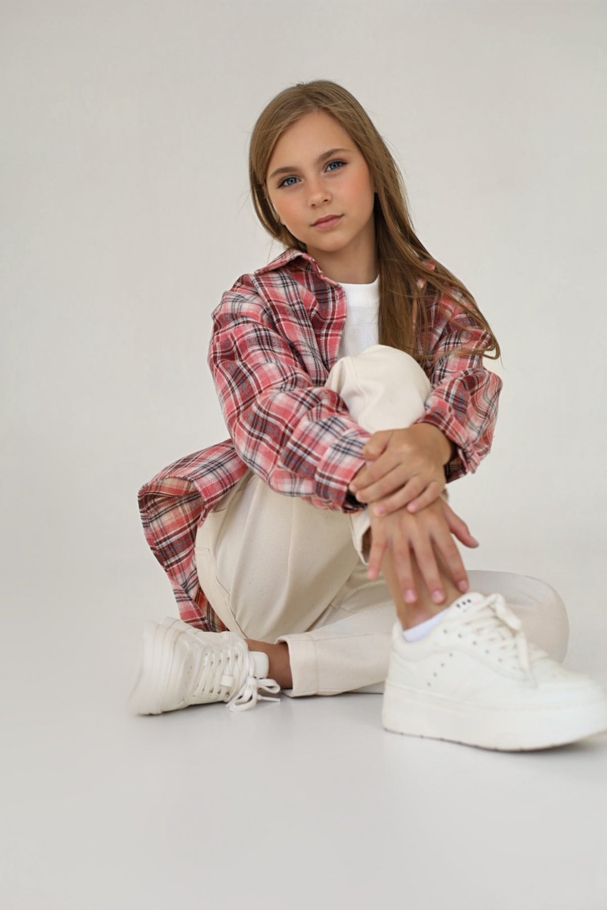 Koszula PLAID berry (oversize)