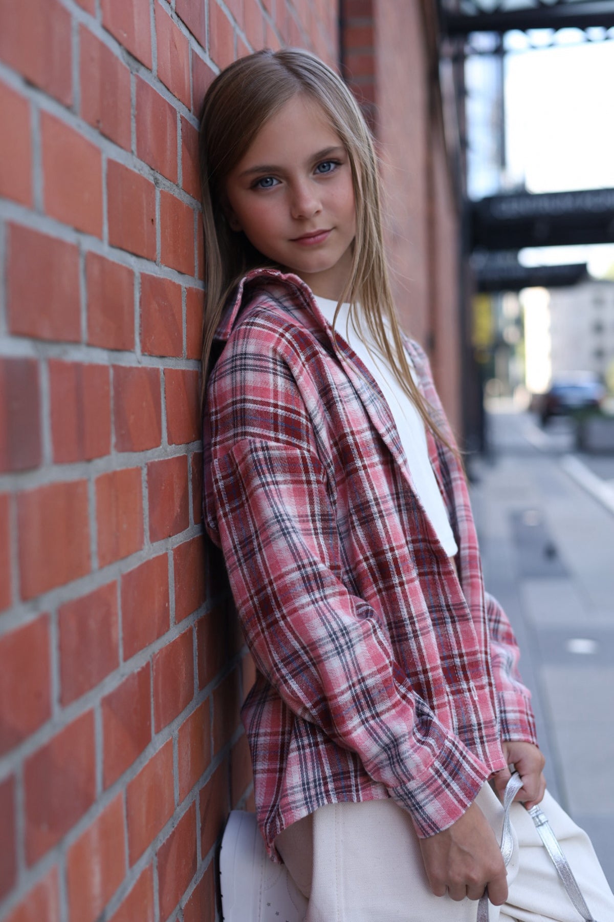 Koszula PLAID berry (oversize)