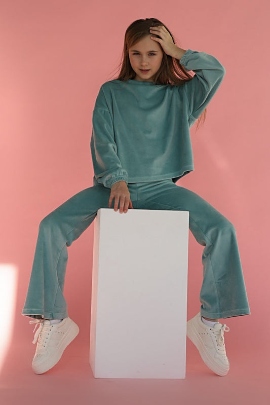 Bluza Soft Velour Mint