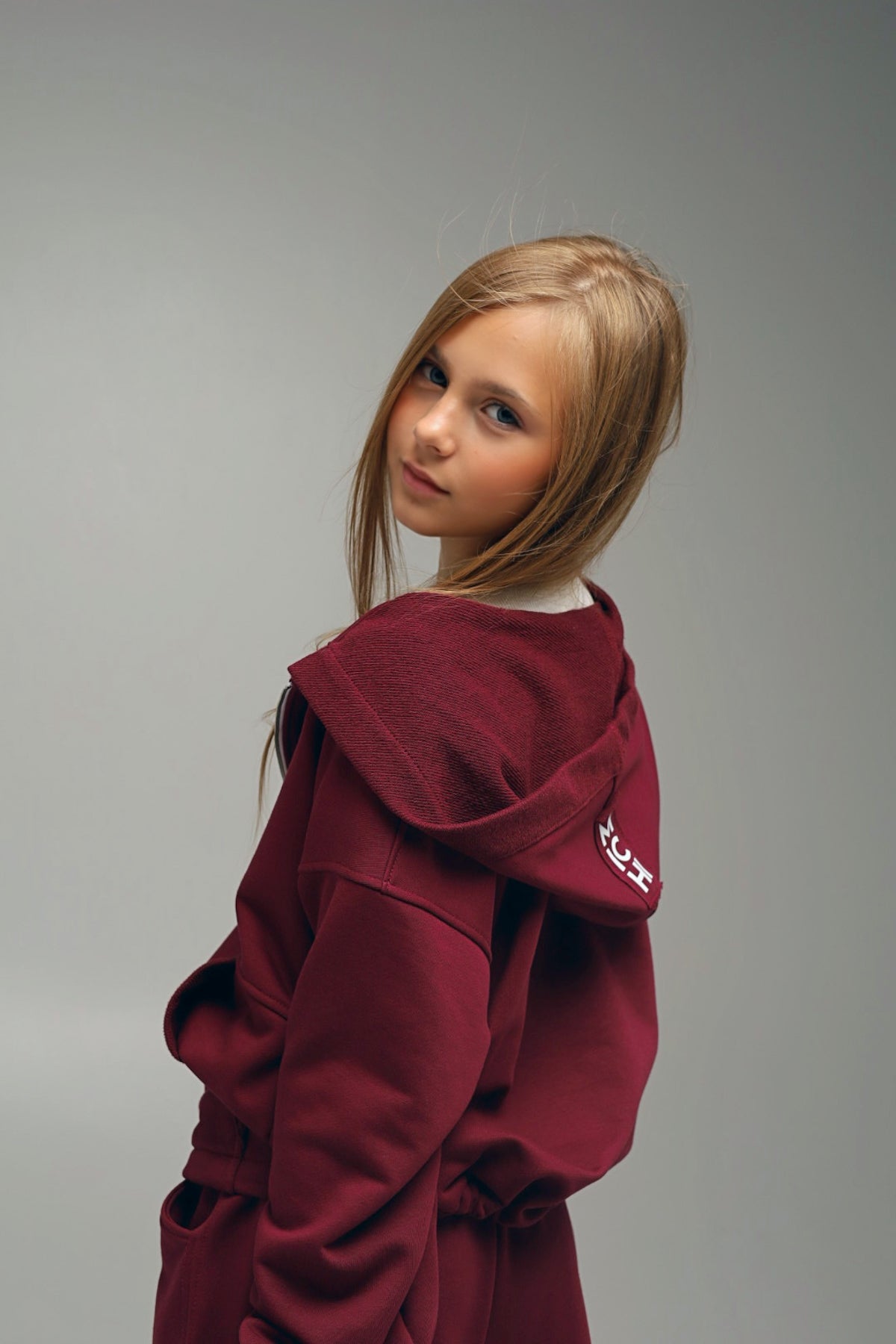 Bluza ZIP BORDO | EASY MODE