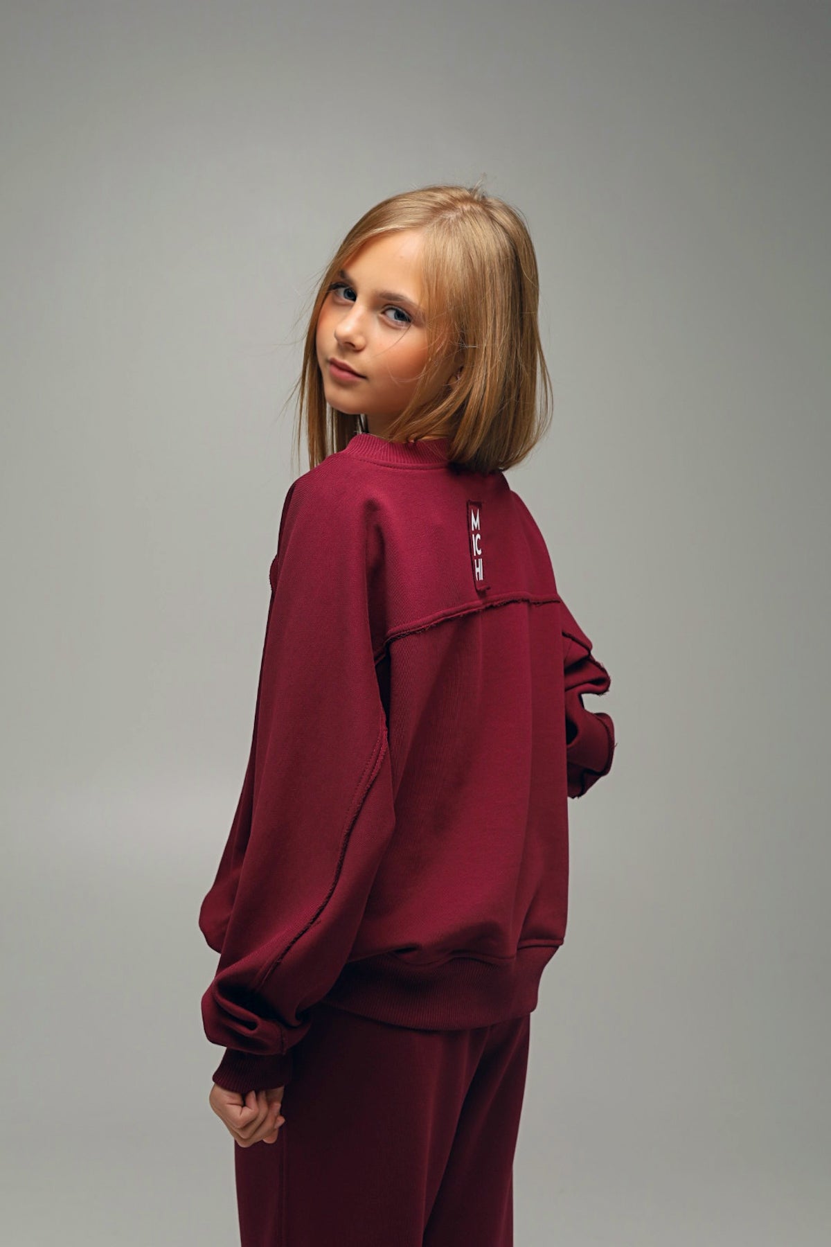 Bluza OVERSIZE BORDO | EASY MODE