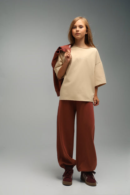 Spodnie JOGGER WIDE KIREMIT | EASY MODE