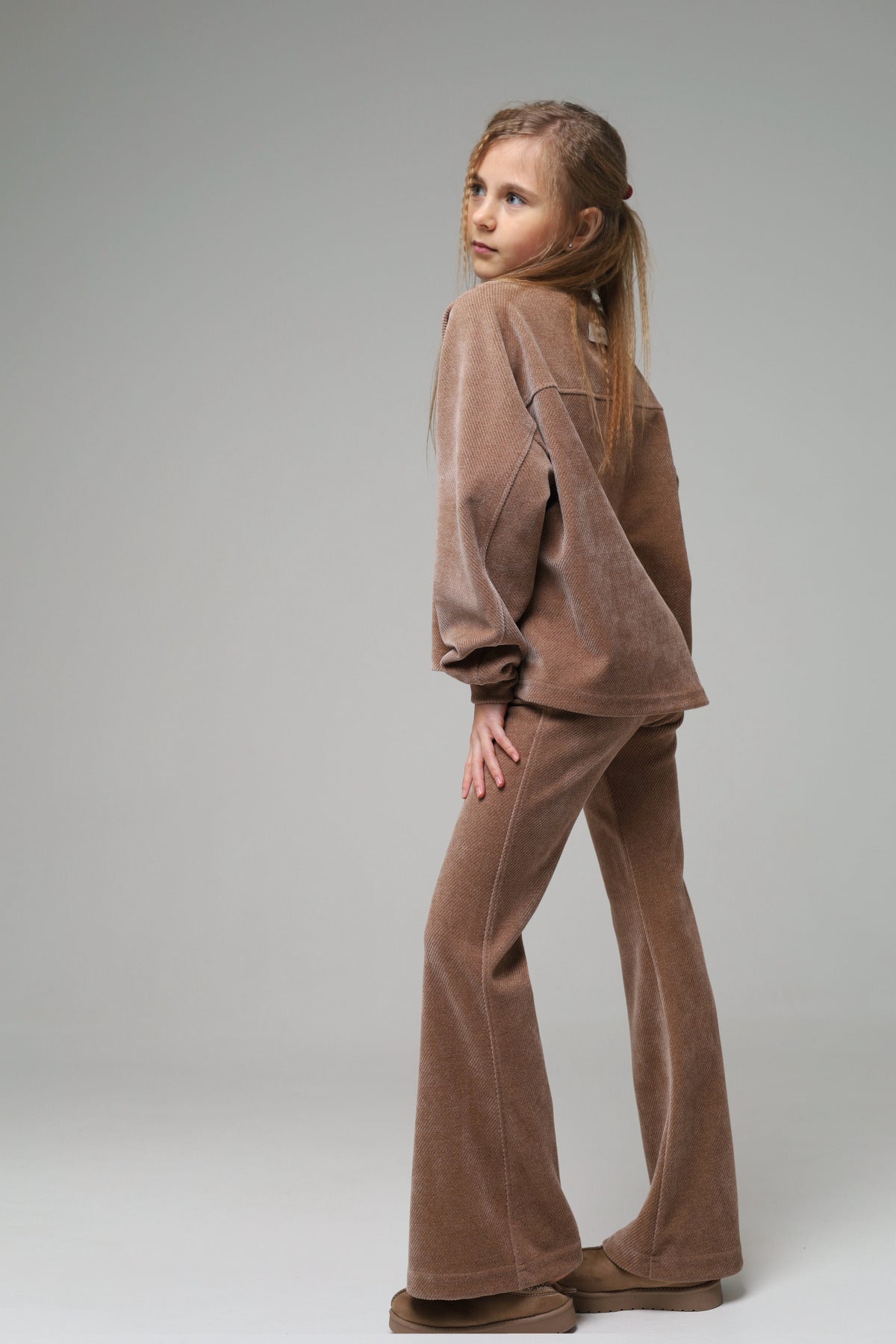 Rozszerzane legginsy (cappuccino)