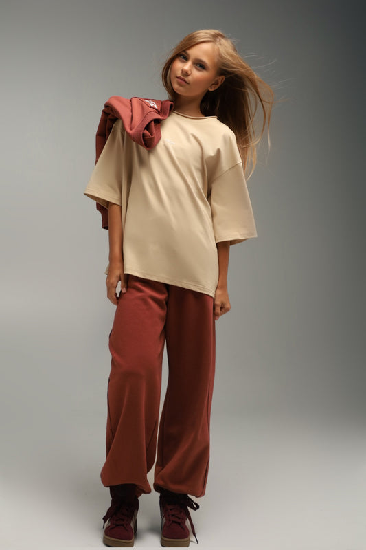 T-shirt OVERSIZE MICHI SAND | EASY MODE