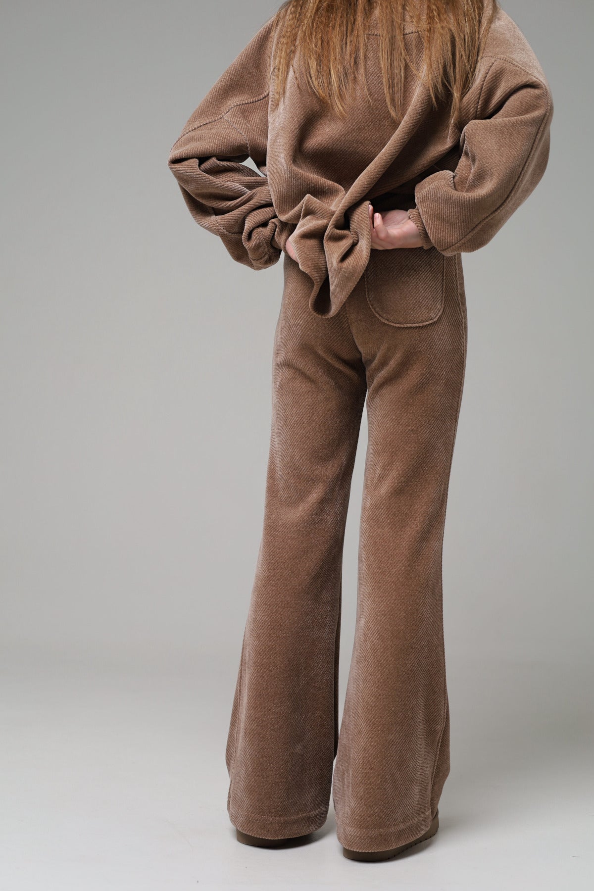 Rozszerzane legginsy (cappuccino)